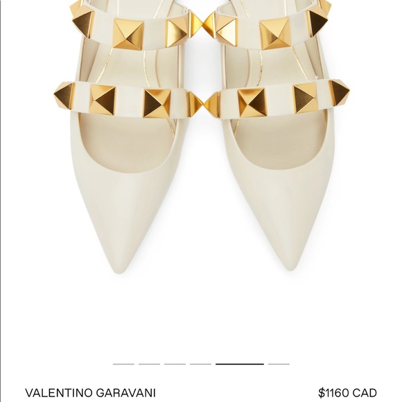Valentino gold Rockstud flats 39.5 - Picture 5 of 5